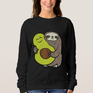 Sweatshirt Fantaisie Avec Avocado Vegan mignonne Sloth Avocad