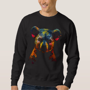 Sweatshirt Fantaisie de koala - Œuvre d'art colorée - Art à m