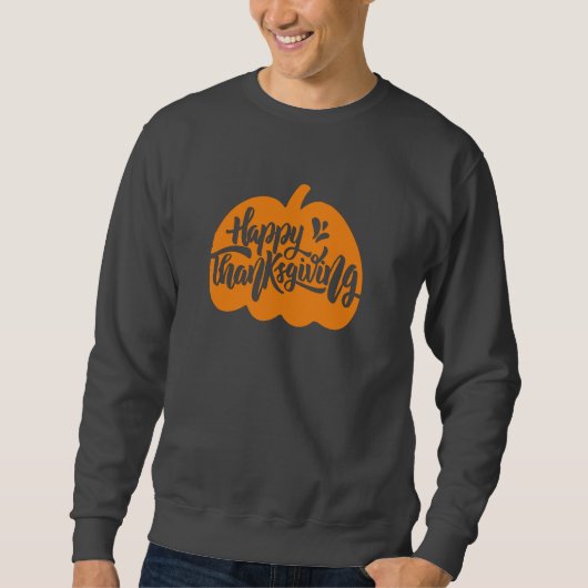 Sweatshirt Fantastic Text sur le citrouille pour Thanksgiving (Devant)