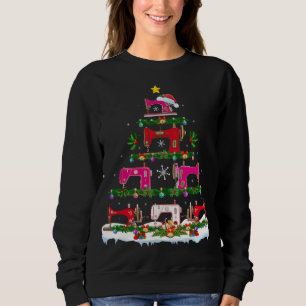 Sweatshirt Fantastique éclairage de Noël Machine à coudre Arb