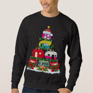 Sweatshirt Fantastique éclairage de Noël Père Noël Camping RV