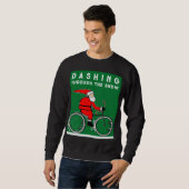 Sweatshirt Fantastique Noël cycliste (Devant entier)