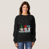 Sweatshirt Fantastique Noël Éclairage Père Noël Infirmière Gn (Devant entier)