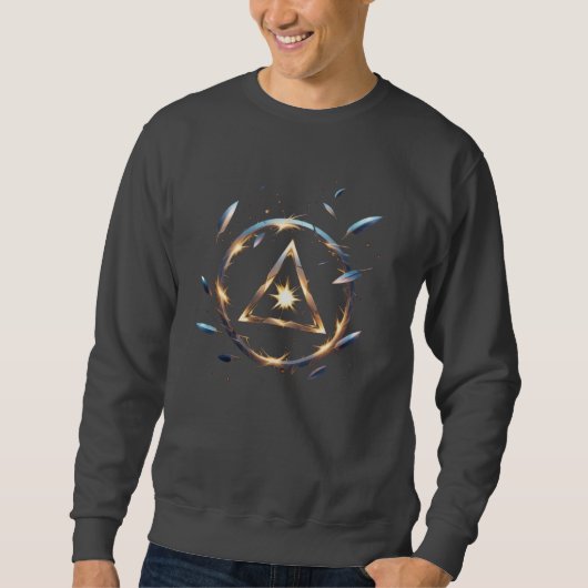 Sweatshirt Fantasy Emblem with Floating Blades – Magical Ener (Devant)