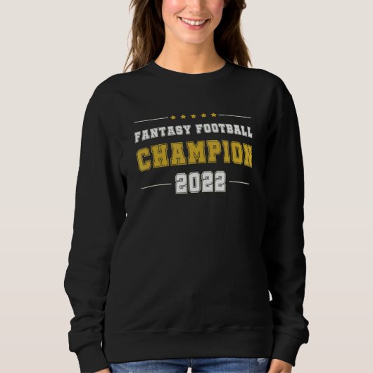 Sweatshirt Fantasy Football Champion 2022 League Champ FFL Dr (Devant)