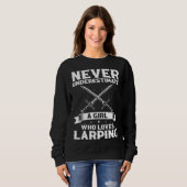 Sweatshirt Fantasy Role Playing Quote for Swordfighting (Devant entier)