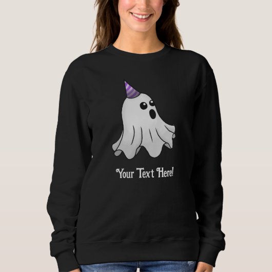 Sweatshirt Fantôme de Halloween charmant et mignon (Devant)