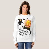 Sweatshirt Fantôme démonique avec boule de cristal flamboyant (Devant entier)