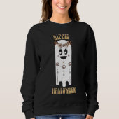 Sweatshirt fantôme d'Halloween rétro Hippie (Devant)
