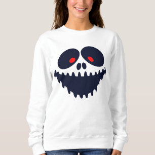 Sweatshirt fantôme d'Halloween visage drôle effray