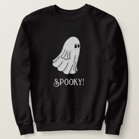 Sweatshirt Fantôme effrayant d'Halloween (Design devant)