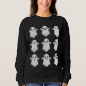 Sweatshirt Fantômes avec diverses expressions faciales Hallow (Devant)