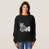 Sweatshirt Farce Sibérienne Husky Puppy (Devant entier)