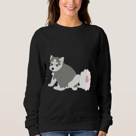 Sweatshirt Farce Sibérienne Husky Puppy (Devant)