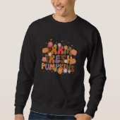 Sweatshirt Farm Fresh Pumpkins Groovy Thanksgiving Vibes Hell (Devant)