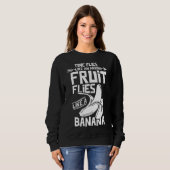 Sweatshirt Farmer Time vole comme une flèche de fruits vole c (Devant entier)