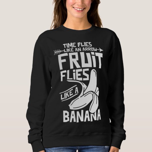 Sweatshirt Farmer Time vole comme une flèche de fruits vole c (Devant)