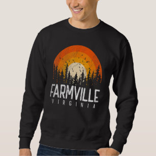 Sweatshirt Farmville Virginia VA Vintage les années 70 80s 90
