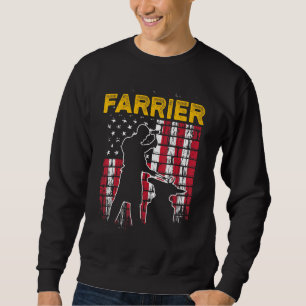 Sweatshirt Farrier Horseshoe Hoof Trimming Equine Shoeing 18