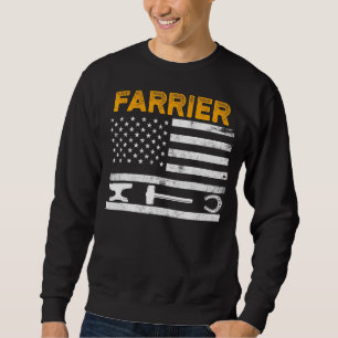 Sweatshirt Farrier Horseshoe Hoof Trimming Equine Shoeing _45