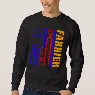 Sweatshirt Farrier Horseshoe Hoof Trimming Equine Shoeing 60
