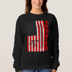 Sweatshirt Farrier Horseshoe Hoof Trimming Equine Shoeing 70