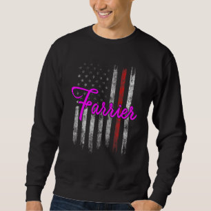 Sweatshirt Farrier Horseshoe Hoof Trimming Equine Shoeing 83