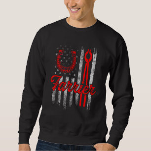 Sweatshirt Farrier Horseshoe Hoof Trimming Equine Shoeing 92