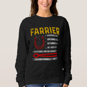 Sweatshirt Farrier Horseshoe Hoof Trimming Equine Shoeing 93