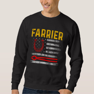 Sweatshirt Farrier Horseshoe Hoof Trimming Equine Shoeing 93