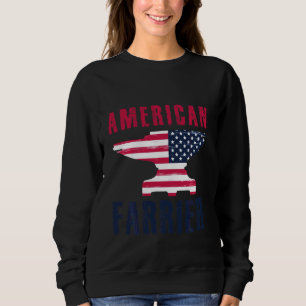 Sweatshirt Farrier Horseshoe Hoof Trimming Equine Shoing