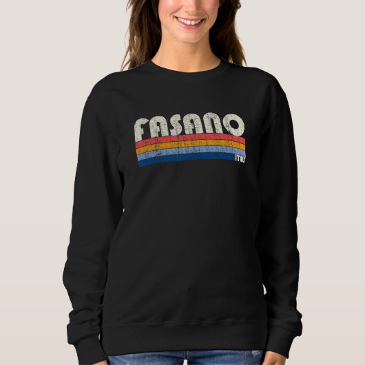 Sweatshirt Fasano Italy Retro 70s 80s Style (Devant)