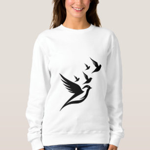 Sweatshirt Fashion Flock : Elegant Femme à manches complètes