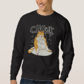 Sweatshirt Fat Cat Chonk Scale Chonky Chubby Kitten Sarcasm M (Devant)