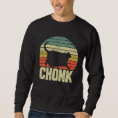 Sweatshirt Fat Cat Meme  Chonk Cat (Devant)