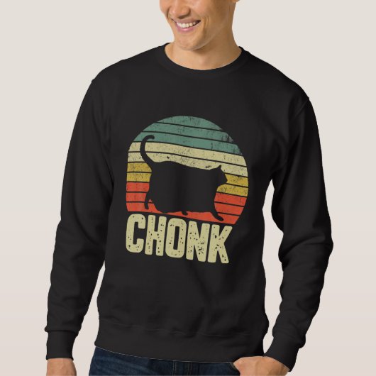 Sweatshirt Fat Cat Meme  Chonk Cat (Devant)