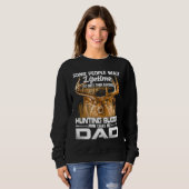 Sweatshirt Father And Son Hunting Lifetime Dad's Buddy Hunter (Devant entier)