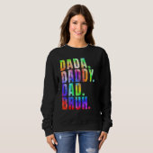 Sweatshirt Father s Day 2023 Dada Daddy Dad Bruh Tie Dye Dad  (Devant entier)