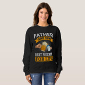 Sweatshirt Father & Son Best Friends For Life  Drinking Milk  (Devant entier)