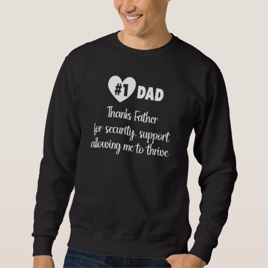 Sweatshirt Fatherhood Pride Fashionable Clothing for Amazing  (Devant)