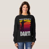 Sweatshirt Father's Day  Dart Playing Dad 1 (Devant entier)