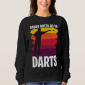 Sweatshirt Father's Day  Dart Playing Dad 1 (Devant)