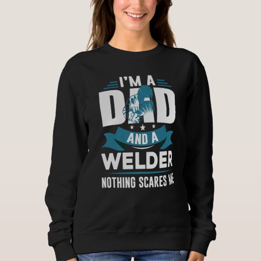 Sweatshirt Father's Day USA Patriotic Welder Dad (Devant)