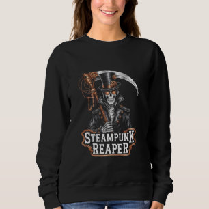 Sweatshirt Faucheuse Steampunk Dieu de la Mort Rouages Haut-d