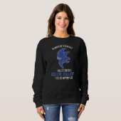 Sweatshirt Faucon Bleu Humour D'Argile (Devant entier)
