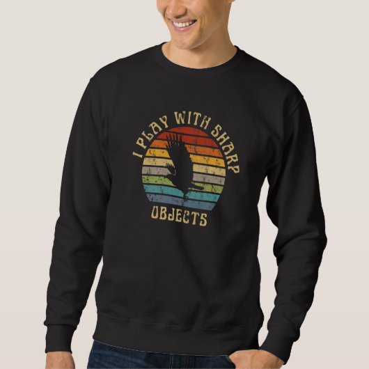Sweatshirt Fauconnerie Chasse Je Joue Avec Des Objets Trancha (Devant)