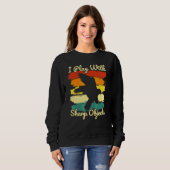 Sweatshirt Fauconnerie Chasse Je Joue Avec Des Objets Trancha (Devant entier)