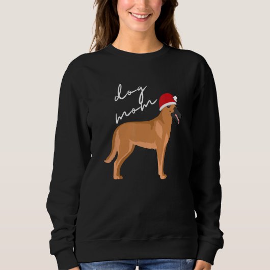 Sweatshirt Faune Sable Belge Malinois Chien Maman Noël (Devant)