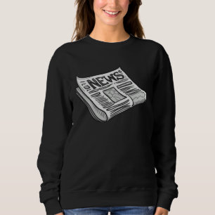 Sweatshirt Fausse Information  Message Kiosque à journaux Let