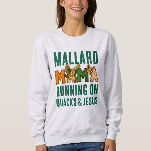 Sweatshirt Fausse MALLARD MAMA Strass (Devant)